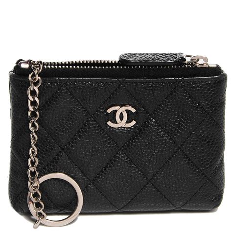 chanel caviar quilted key holder case|Small leather goods — Fashion .